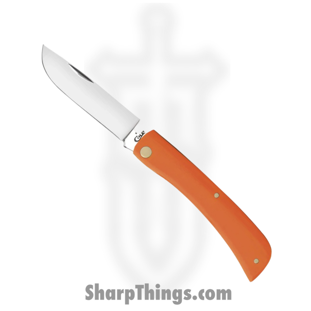 c3dee0d8-ef6c-4ecc-b34a-7bae073b5dfd_CA80502_1.jpg Case Cutlery - CA80502 - Sod Buster Jr - Folding Knife - Tru-Sharp Stainless Polished Skinner - Smooth Synthetic - Orange - Image 1