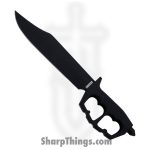 Cold Steel - CS80NTB - Chaos Bowie - Fixed Blade Knife - SK-5 Coated Clip Point - 6061-T6 Aluminum - Black