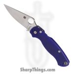 Spyderco - SC81GPDBL2 - Para-Military 2 Comp Lock - Folding Knife - CPM-S110V Satin Clip Point - G10 - Blue