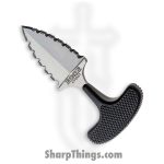 Cold Steel - CS43XLSS - Urban Edge - Fixed Blade Knife - Japanese Aus 8A Stainless Steel Satin Dagger - Rubber - Black