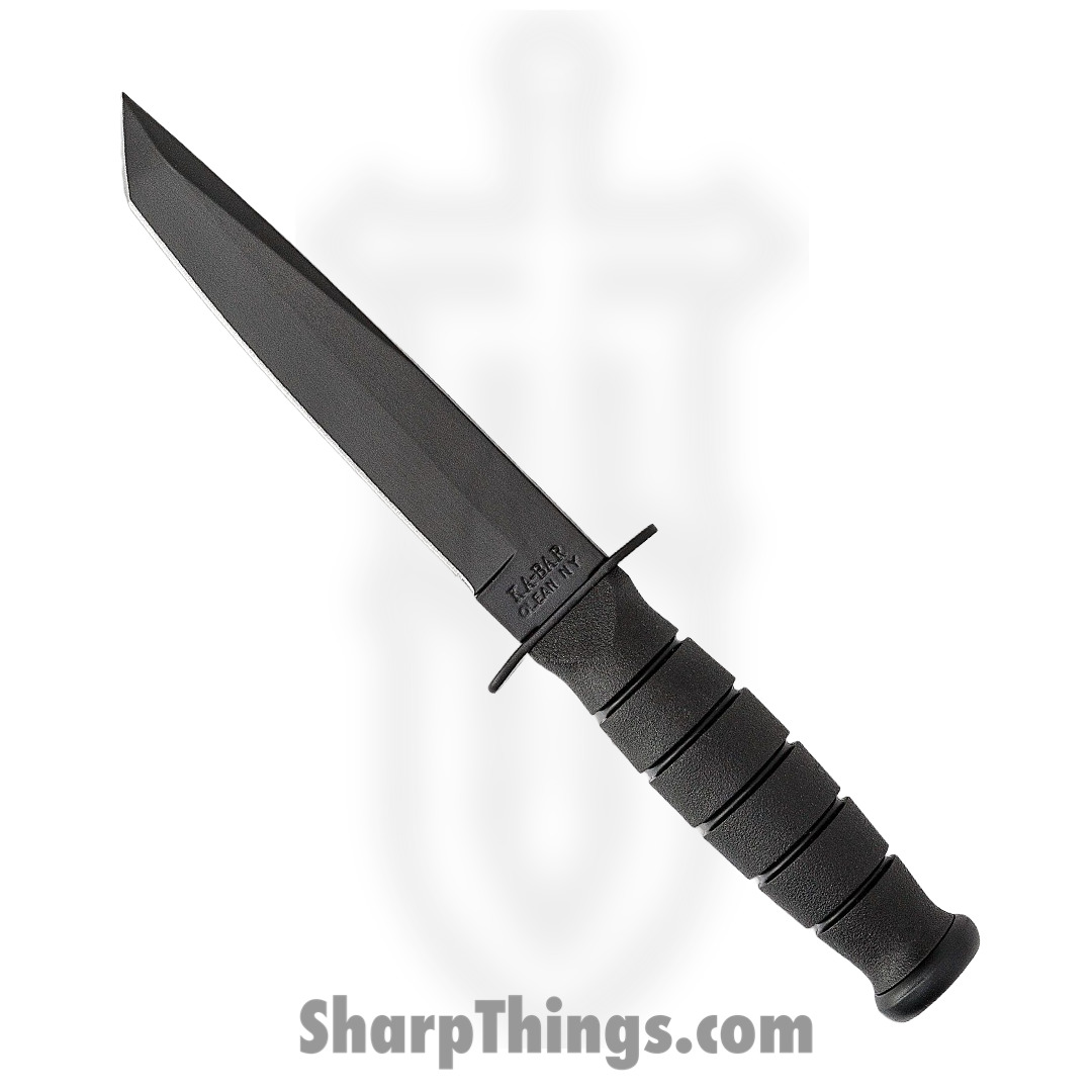 c47a03c9-cb64-49cc-b11c-7cd844d004bf_KA5054_1.jpg Ka-Bar - KA5054 - Short Fighting - Fixed Blade Knife - 1095 HC Coated Tanto - Kraton G - Black - Image 1