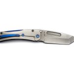 Medford Knife - MK201MTT-37A2-T2C2-Q4 - Slim Midi Marauder Tanto Folding Knife - Magnacut Titanium - Blue