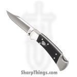 Buck - BU112BKSA-B - 112 Auto Elite Ranger Folding Knife - Automatic Knife - S30V Satin Clip Point - G10 - Black/Nickel Silver