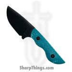 Cave Blades - CBSamCkJu - Samaritan - Fixed Blade Knife - 154cm Cerakote Drop Point - Juma - Teal