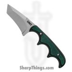CRKT - 2386 - Folts Minimalist - Fixed Blade Knife - 5Cr13MoV Blasted Tanto - Micarta - Green
