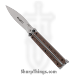 Bradley - BCC902 - Kimura - Balisong - 154CM Blasted Spear Point - Steel G10 - Brown
