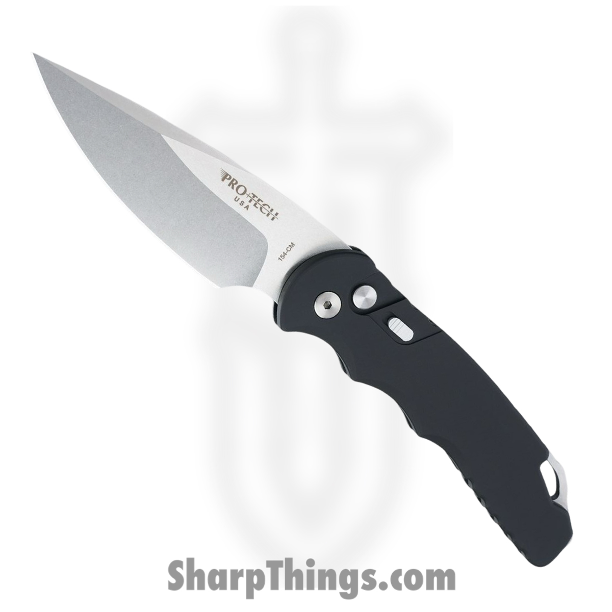 c59da1f4-fe8c-4475-b3c8-8c67a1fc7c62_TR-4.1_1.jpg ProTech - TR-4.1 - Tactical Response - Automatic Knife - 154CM Two Tone Drop Point - 6061-T6 Aluminum - Black - Image 1