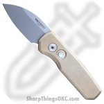 Microtech - 120-10RD - Ultratech - OTF Auto - Elmax, M390, 204P Stonewash Bayonet - 6061-T6 Aluminum - Red