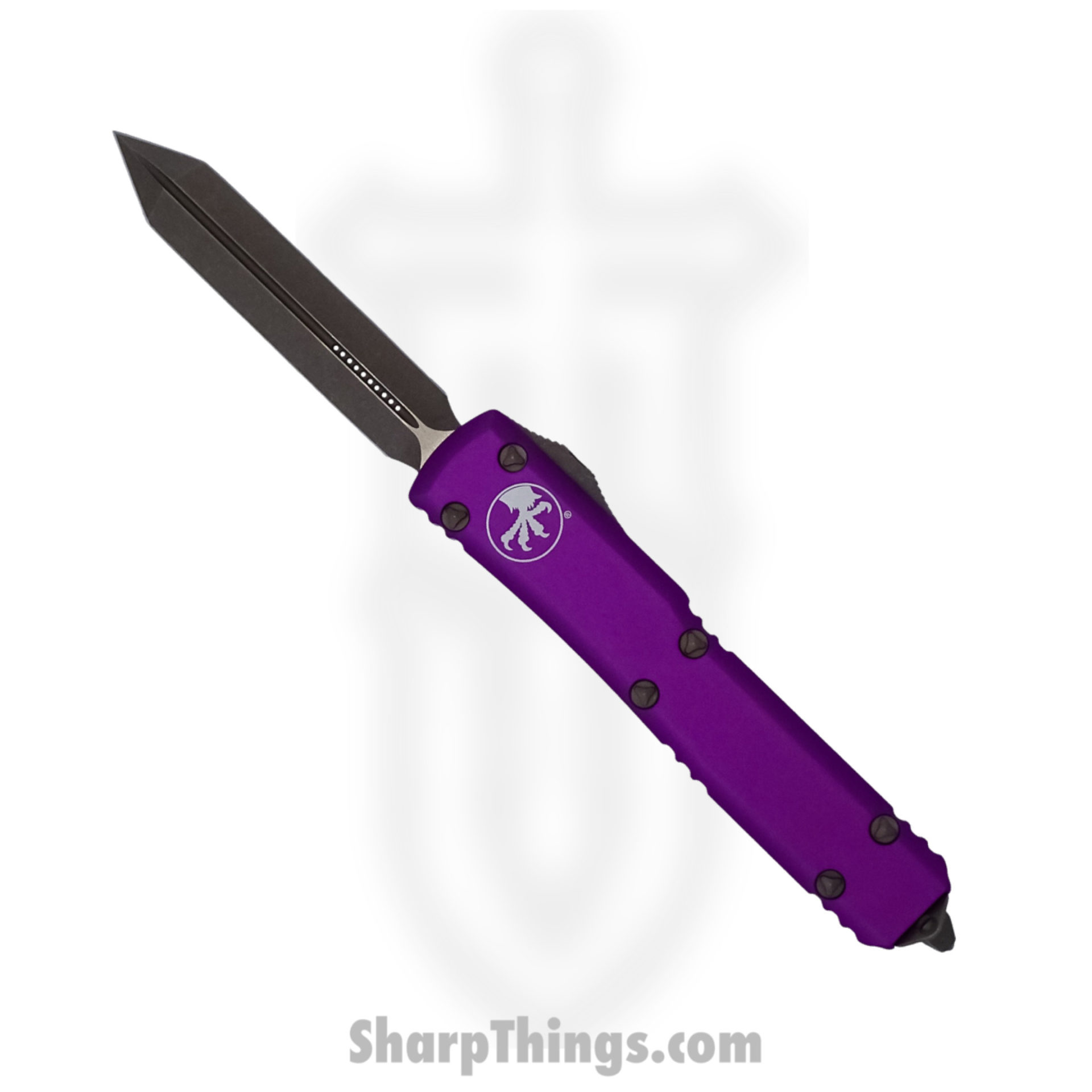 c5b2b0de-4d12-45af-9b70-0b9914f3e12c_223-13APVI_1.jpg Microtech - 223-13APVI - Ultratech - OTF Auto - Elmax, M390, 204P Bronze Apocalyptic Spartan - 6061-T6 Aluminum - Violet - Image 1