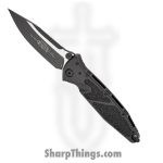 Microtech - 160-1T - Socom Elite - Folding Knife - Elmax, M390, 204P Two Tone Clip Point - Aluminum/Textured Rubber Insert - Black