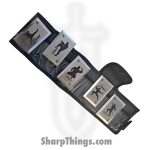 Tiger USA - TS-9112 - 5 Piece Ninja Throwing Cards with Nylon Case - Surgical Steel - Silver Black