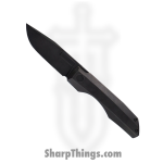Vero Engineering - VEITDPBWBW - Impulse Thin Framelock - Folding Knife - M390 Blackwash Drop Point - Titanium - Blackwash