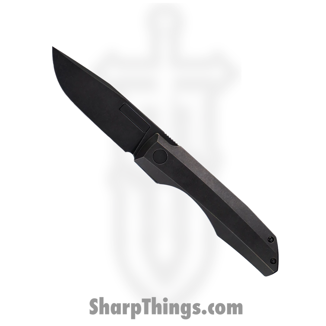 c71d905d-437b-46ea-affc-b4f014b5095a_VEITDPBWBW_1.png Vero Engineering - VEITDPBWBW - Impulse Thin Framelock - Folding Knife - M390 Blackwash Drop Point - Titanium - Blackwash - Image 1