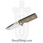 Chaves Knives - TAK/RDP/GCM/BF - TAK - Folding Knife - M390 Satin Drop Point - Micarta - Green