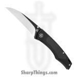 QSP - QS115C - Songbird - Folding Knife - S35VN Two Tone Sheepsfoot - Titanium CF Inlay - Black