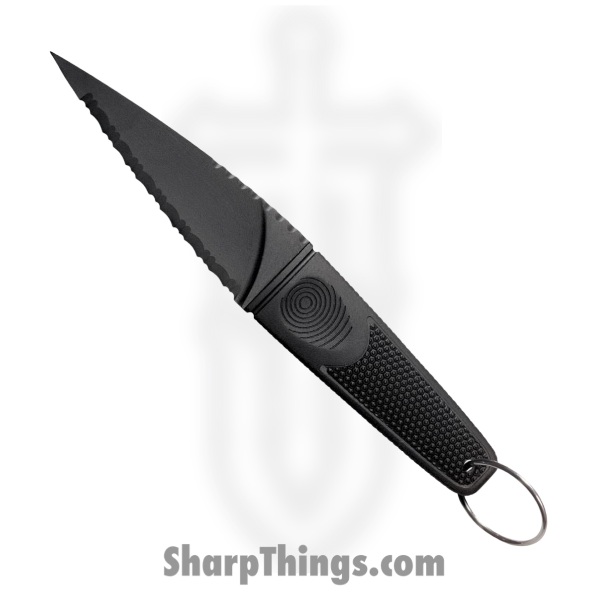 c7f7a861-f493-4381-9400-e1e4e22e87db_CS92FSD_1.jpg Cold Steel - CS92FSD - FGX Skean Dhu - Fixed Blade Knife - Griv-Ex Black Dagger - Griv-Ex with Kray-Ex Grip - Black - Image 1