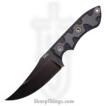 T.Kell Knives - WrtHgBtlShp - Warthog - Fixed Blade Knife - 80crv2 Nickle Boron Coated Trailing Point - G10 - Battleship Grenade Grip