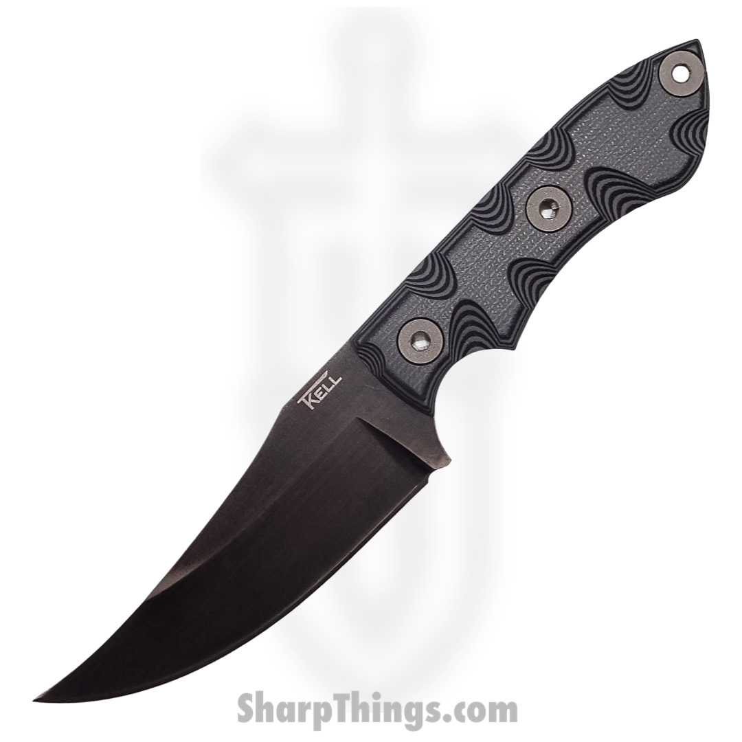c83c3268-7079-4986-8a59-feae438a9766_WrtHgBtlShp_1.jpg T.Kell Knives - WrtHgBtlShp - Warthog - Fixed Blade Knife - 80crv2 Nickle Boron Coated Trailing Point - G10 - Battleship Grenade Grip - Image 1