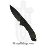 Benchmade - 748BK-01 - Narrows Black - Folding Knife - M390 DLC Drop Point - DLC Titanium - Black