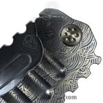 Medford Knife and Tool - MK0294TD-37A2-TICI-BN - Genesis T - Folding Knife - S45vn Tumbled Drop Point - Titanium - "Bronze Japanese Wave"