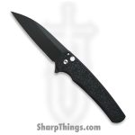 ProTech - 24BSAMB1999 - Malibu Nexus - Folding Knife - Magnacut DLC Wharncliffe - MOP Button Textured Aluminum - Since 1999 Black