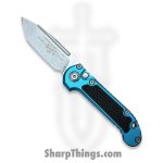 Microtech - 1136-10TQ - L.U.D.T. Gen III - Automatic Knife - M390MK Stonewash Tanto P/S - 6061-T6 Alu - Turquoise