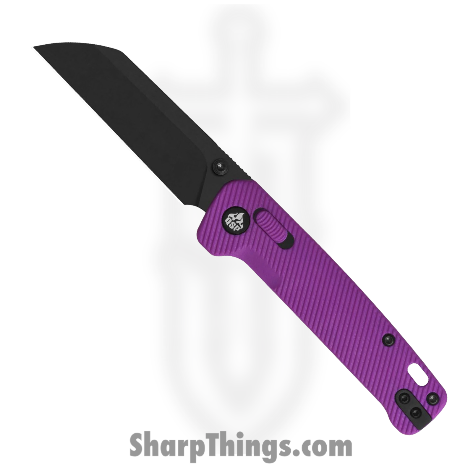 c98d3bb7-beb3-492f-8b0b-c320581d15ab_QS130GLE2_1.png QSP - QS130GLE2 - Penguin Glyde - Folding Knife - 14C28N Coated Sheepsfoot - FRN - Purple - Image 1