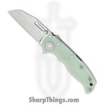 Demko Knives - DEM09631 - AD 20.5 Shark-Lock - Folding Knife - S35VN Stonewash Wharncliffe - G-10 - Jade
