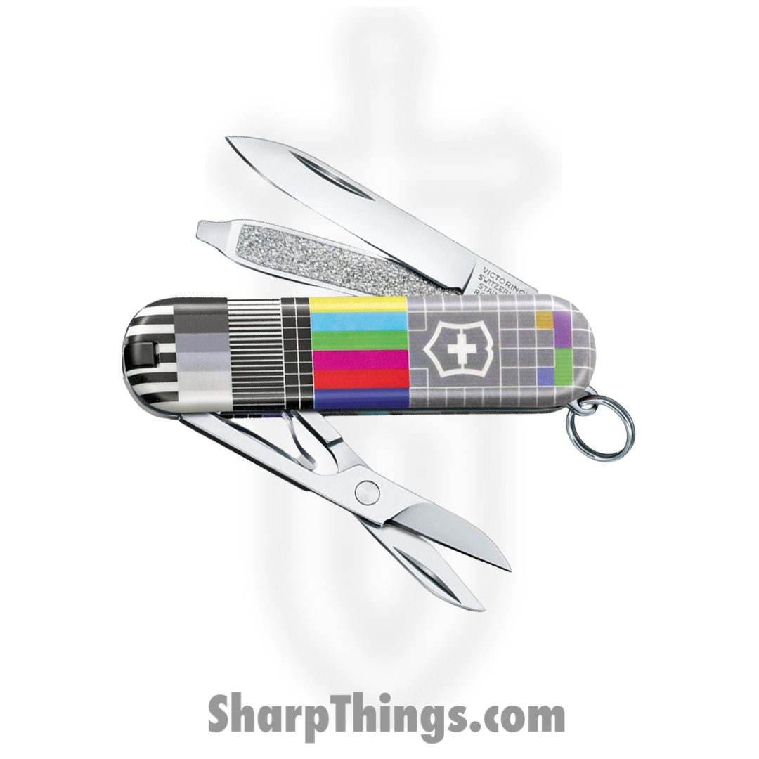 ca750995-9f2f-44f8-9858-f90991760028_VN06223L2104_1.jpg Victorinox - VN06223L2104 - Classic SD LE 2021 - Folding Knife - Stainless Polished Multi Tool - ABS/Celidor - Retro TV - Image 1