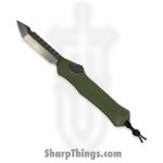 Heretic Knives - H006-6A-GRN - Hydra - OTF Auto - Magnacut DLC Tanto - Aluminum - Green