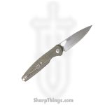 GiantMouse - REO-GRN-CANVAS - Ace Reo - Folding Knife - Magnacut Stonewash Drop Point - Micarta - Green