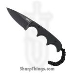 CRKT - 2384K - Minimalist - Fixed Blade Knife - 5Cr13MoV Coated Stonewash Drop Point - G10 - Black