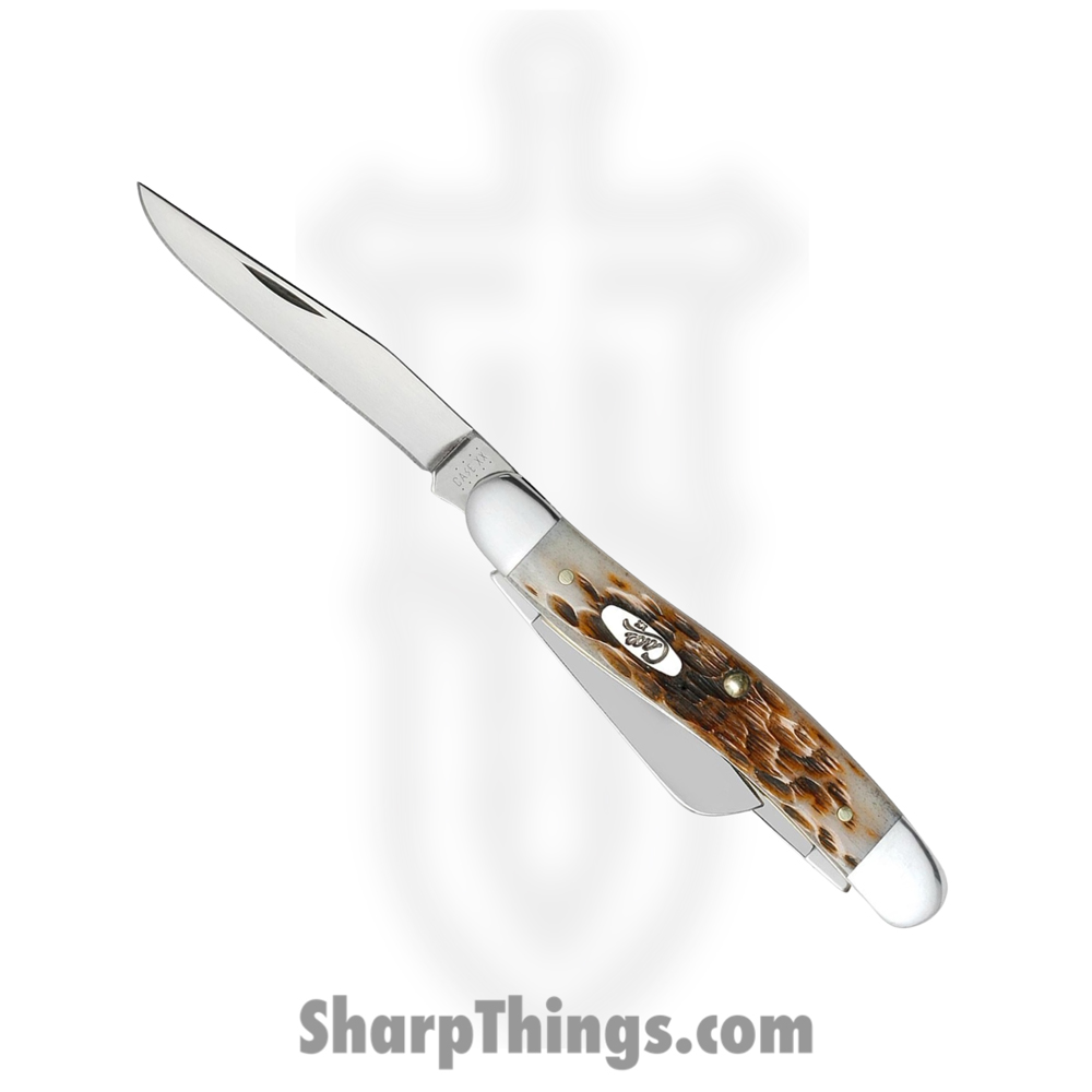 cb5f8aae-2f40-47d7-9afb-be8ef8ff8293_CA042_1.jpg Case Cutlery - CA042 - Stockman Amber Bone - Folding Knife - Tru-Sharp Surgical Steel Satin Multi - Genuine Jigged Amber Bone - Brown - Image 1