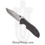 Kershaw - 6034T - CQC-7K - Folding Knife - 8Cr14MoV Stonewash American Tanto - G10 410 Stainless Steel - Black