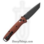 Benchmade - 537BK-07 - Bailout - Folding Knife - CPM MagnaCut Blackwash Tanto - Aluminum - Burnt Copper