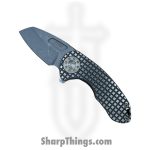 Curtiss - F3C-FGWR-SWPO - F3 Compact - Folding Knife - Magnacut Blasted Wharncliffe - Titanium - Grey