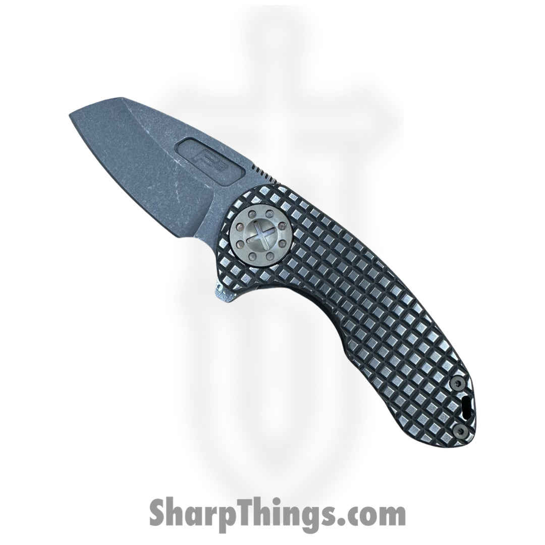 cc4a93f9-e18b-4eb1-b71d-6938302b7a30_F3C-FGWR-SWPO_1.jpg Curtiss - F3C-FGWR-SWPO - F3 Compact - Folding Knife - Magnacut Blasted Wharncliffe - Titanium - Grey - Image 1