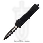 Steel River Knives - SB618DGBK - Midway OTF Auto - 440 2 Tone Dagger - Black