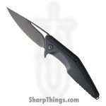 Brous Blades - BRBM005B - Division - Folding Knife - D2 Coated Drop Point - Polymer - Black
