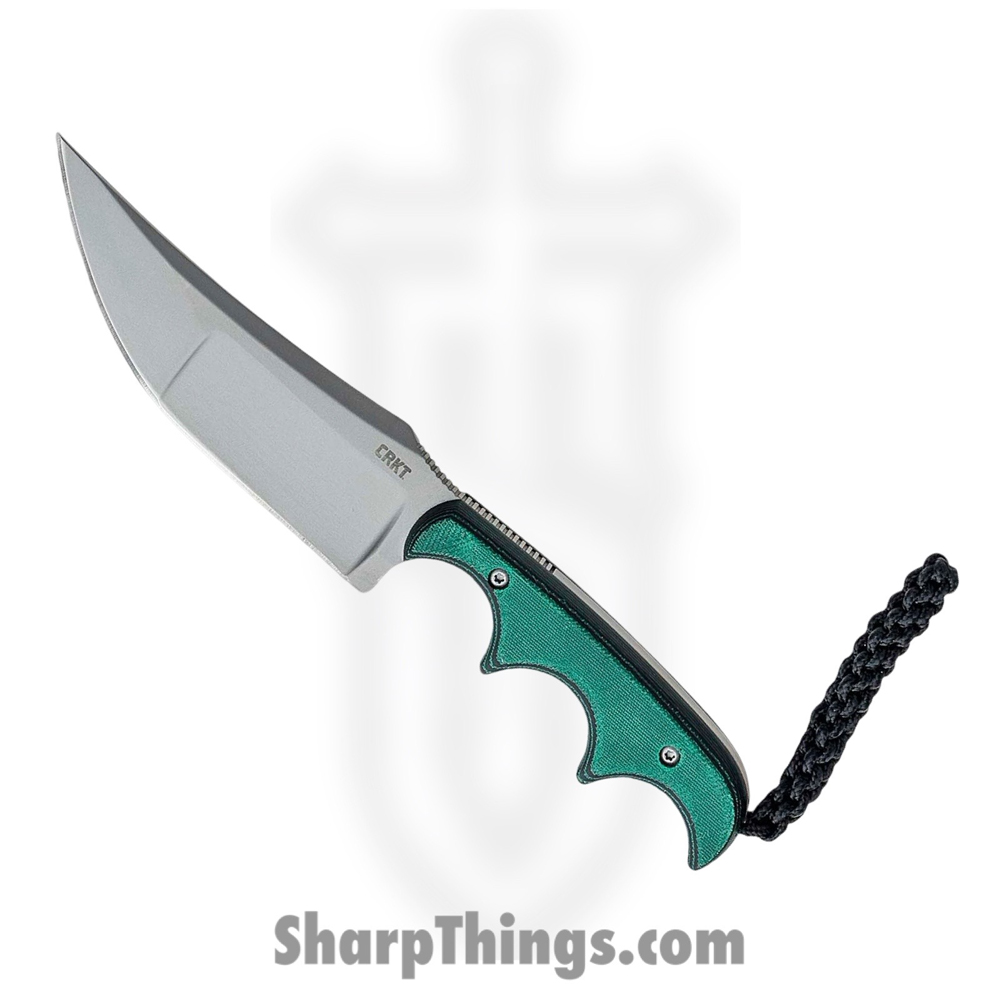 ccc0d1ca-9530-4089-b3a8-285a22513d04_CR2394_1.jpg CRKT - CR2394 - Folts Minimalist - Fixed Blade Knife - 8Cr13MoV Blasted Katana - Resin Infused Fiber - Green - Image 1