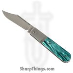 Jack Wolf Knives - BIGBR-02-KIR-OZ-GRN - Big Bro Jack - Folding Knife - S90V Blasted Clip Point - Kirinite - OZ Green