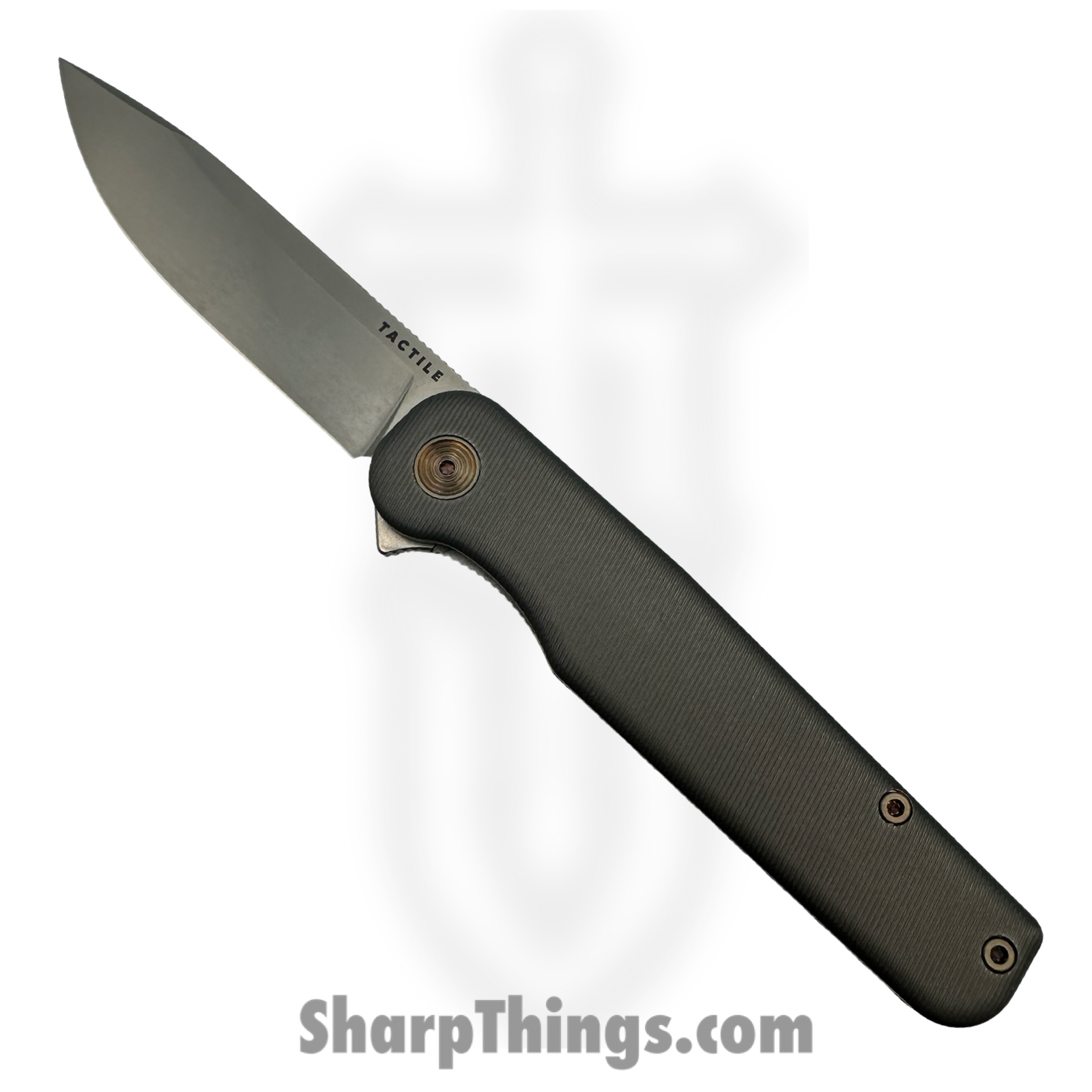 cd020af2-1d36-43c6-b7f4-12a8c3c6d04e_20-RW-MCST-TTBG_1.png Tactile Knife Co. - 20-RW-MCST-TTBG - Rockwall Flipper - Folding Knife - Magnacut Satin Drop Point - Milled Titanium - Slate Gray - Bronze Accents - Image 1