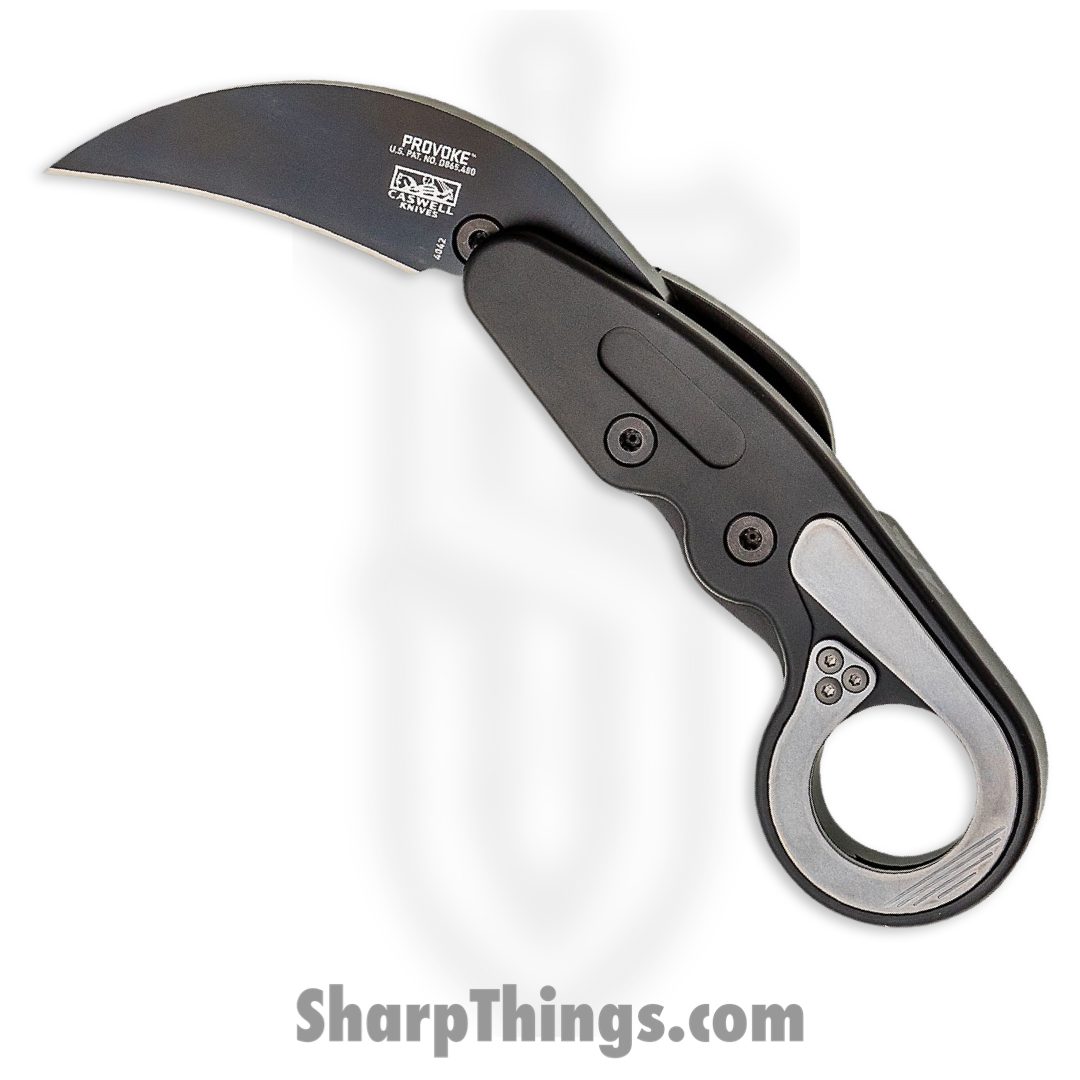 cd41cad7-0292-4589-a7f2-e44e33a31a9a_4042_1.jpg CRKT - 4042 - Provoke Kinematic Responder - Folding Knife - D2 Coated Titanium Nitride Hawkbill - 6061-T6 Aluminum - Black - Image 1