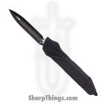 TakCom - Chimera_BK_DE_DLC2 - Chimera - OTF Auto - 154CM Two Tone Spear Point - 6061-T6 Aluminum - Black