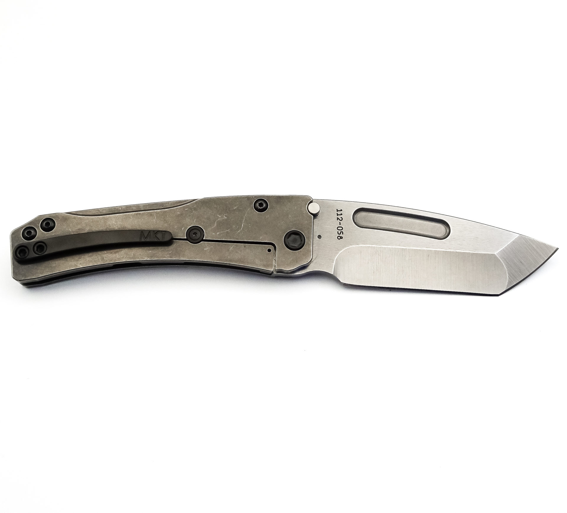 cd93a968-d6f4-49ae-bd94-fd54fcfcdc34_MK201MTT-01TM-TFCF-Q4_1.jpg Medford Knife - MK201MTT-01TM-TFCF-Q4 - Slim Midi Marauder Tanto - Magnacut Titanium - Flame Clip H/W - Image 1