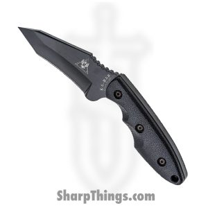 Ka-Bar - KA1212 - USA Fighting Knife - Fixed Blade Knife - 1095 HC Coated Modified Tanto - Kraton G - Black