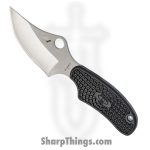 Spyderco - SCFB35PBK - ARK-Always Ready Knife - Fixed Blade Knife - H1 Stainless Steel Satin Clip Point - FRN - Black