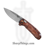 Benchmade - 15032 - North Fork - Folding Knife - CPM S30V Stonewash Drop Point - Stabilized Wood - Brown