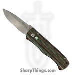 ProTech - 2024TXEC71 - Emerson CQC7 - Automatic Knife - CPM-20CV Stonewash Spear Point - Micarta Aluminum - Black Blue Brown