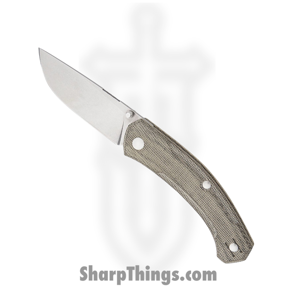 ce3098fb-31df-45df-a834-dbfc3be795d5_IONA-V2-GRN-CANVAS_1.jpg GiantMouse - IONA-V2-GRN-CANVAS - ACE Iona V2 - Folding Knife - Magnacut Stonewash Drop Point - Canvas Micarta - Green - Image 1